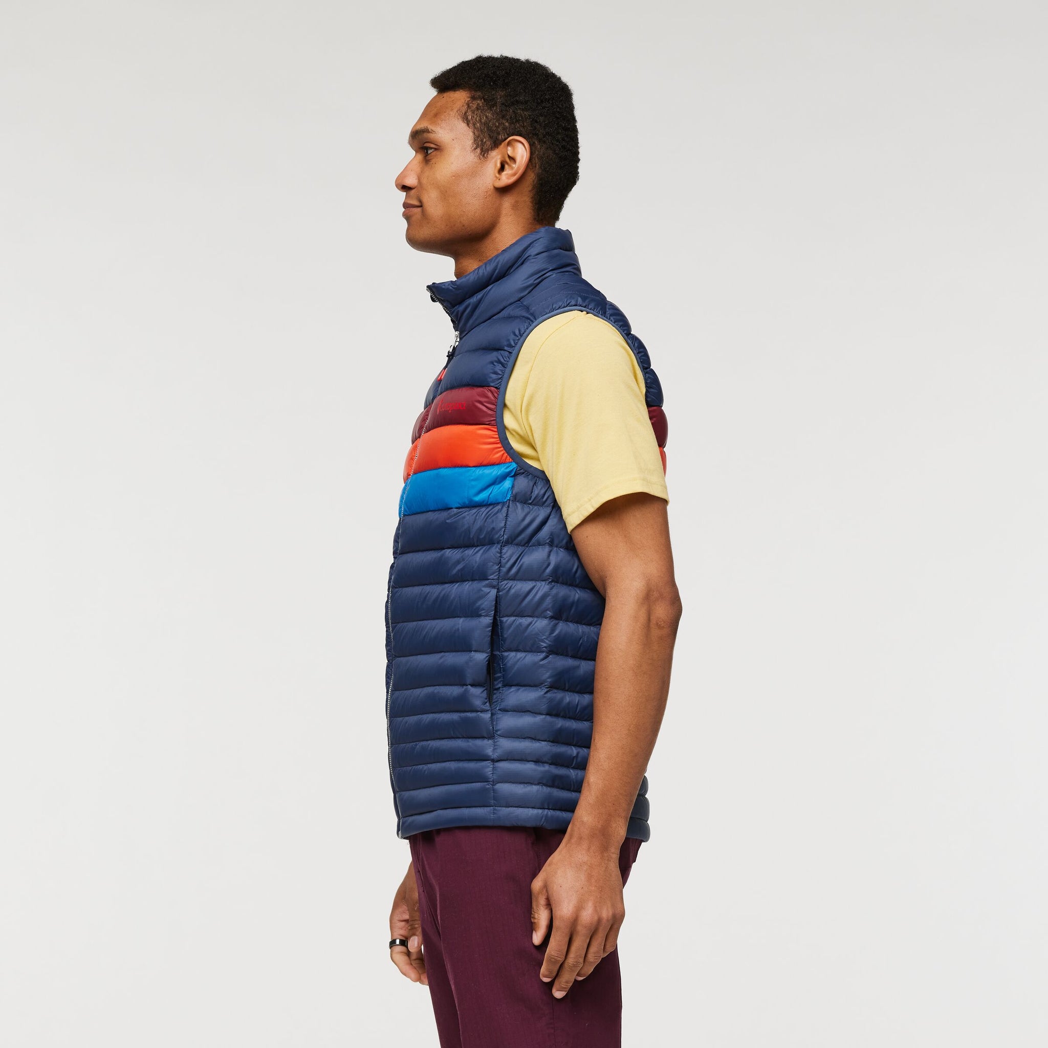 Fuego Down Vest - Men's, Ink Stripes