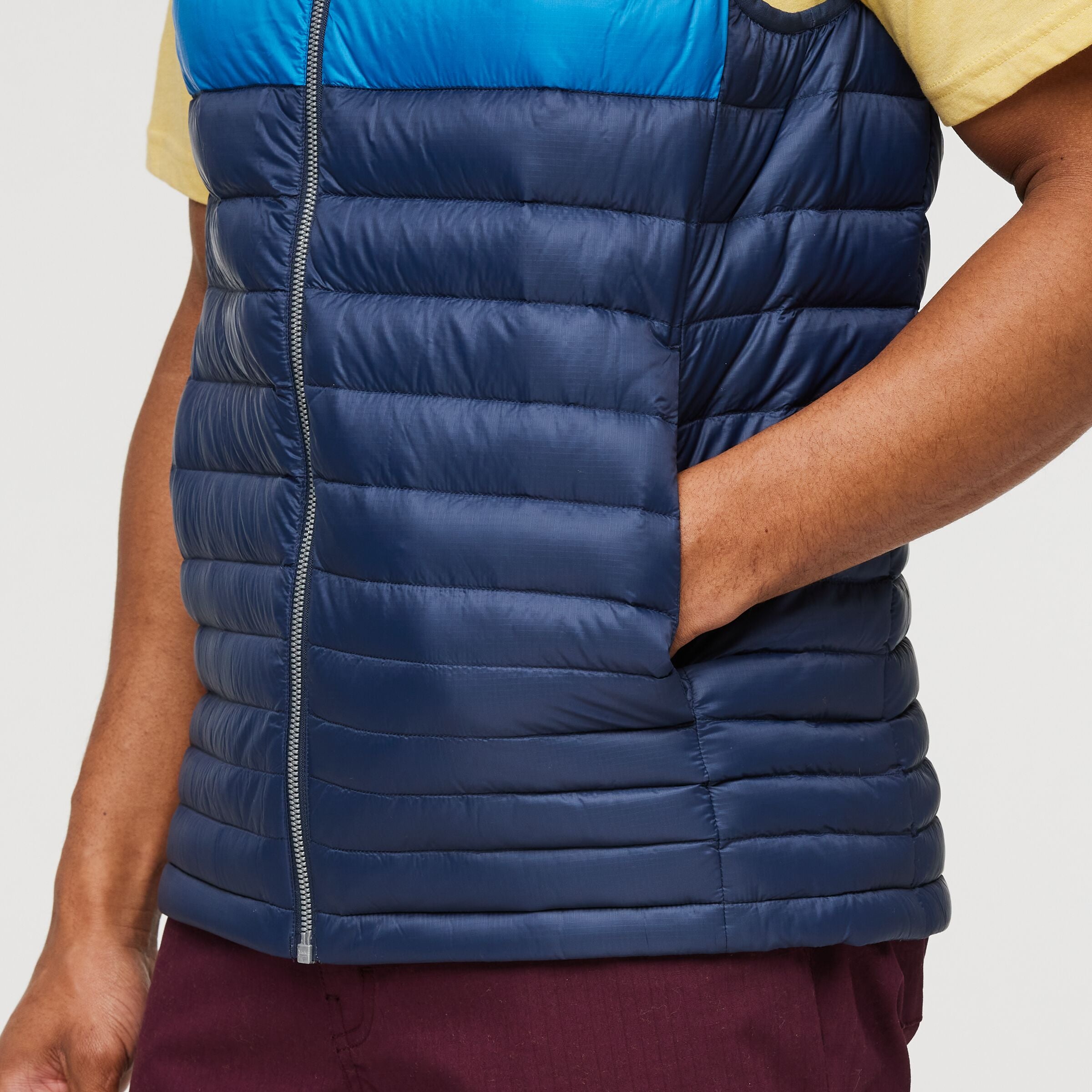 Fuego Down Vest - Men's, Ink Stripes