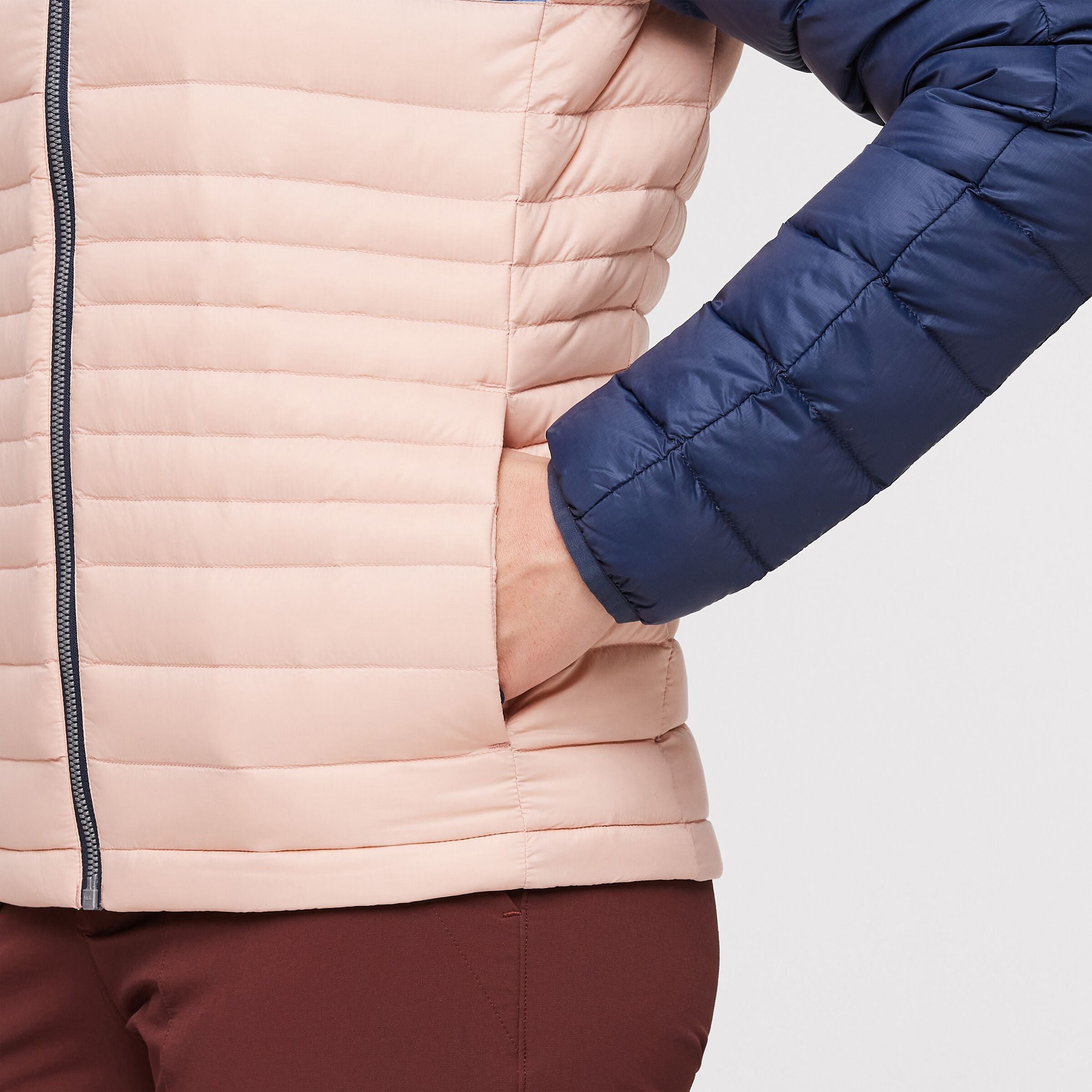 Fuego Hooded Down Jacket - Women's, Ink/Rosewood