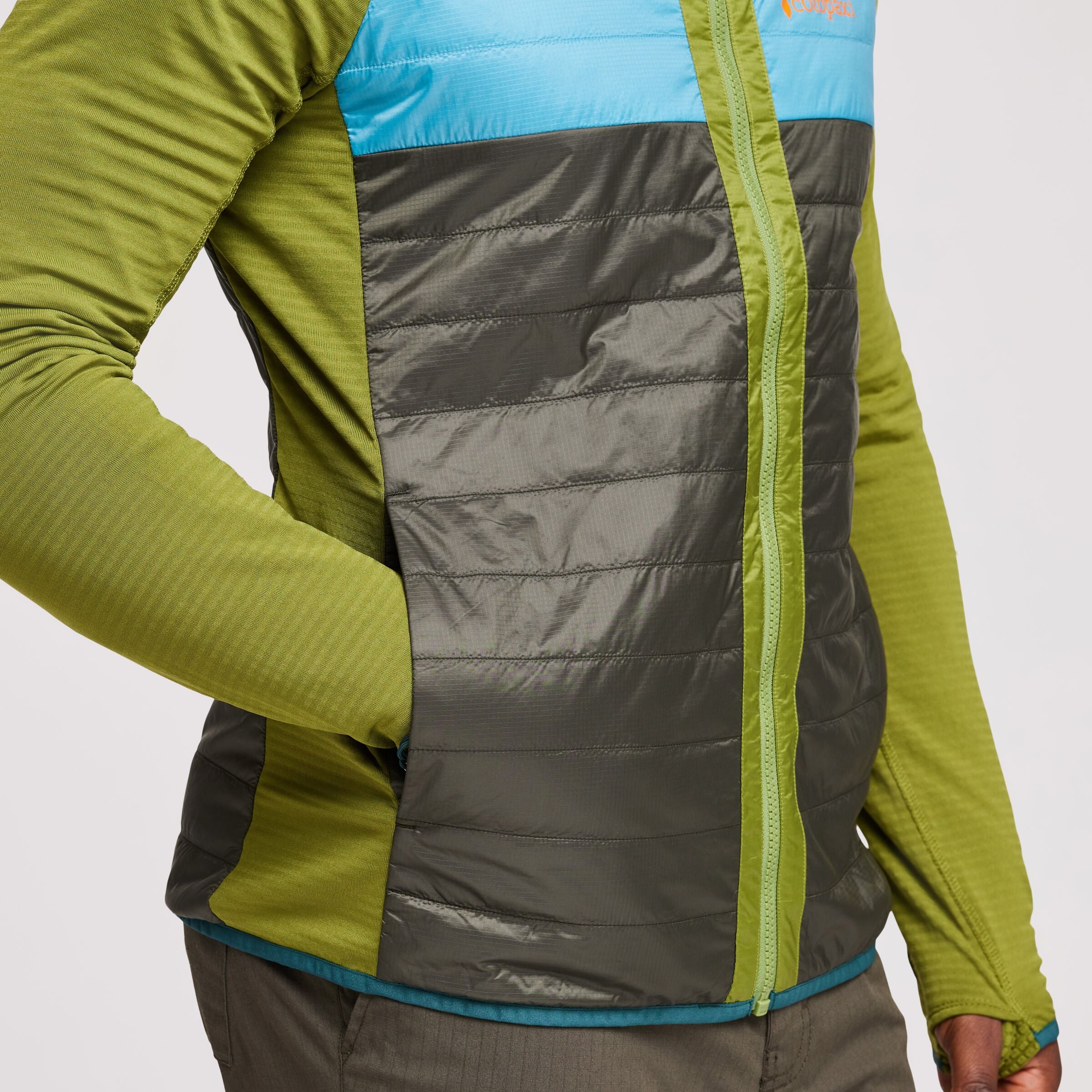 Capa Hybrid Insulated Hooded Jacket - Men's, Cedar & Iron, Model Jeremy