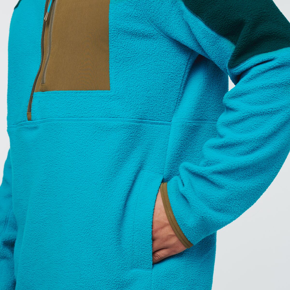 Abrazo Half-Zip Fleece Jacket - Men's, Deep Ocean/Mineral Blue