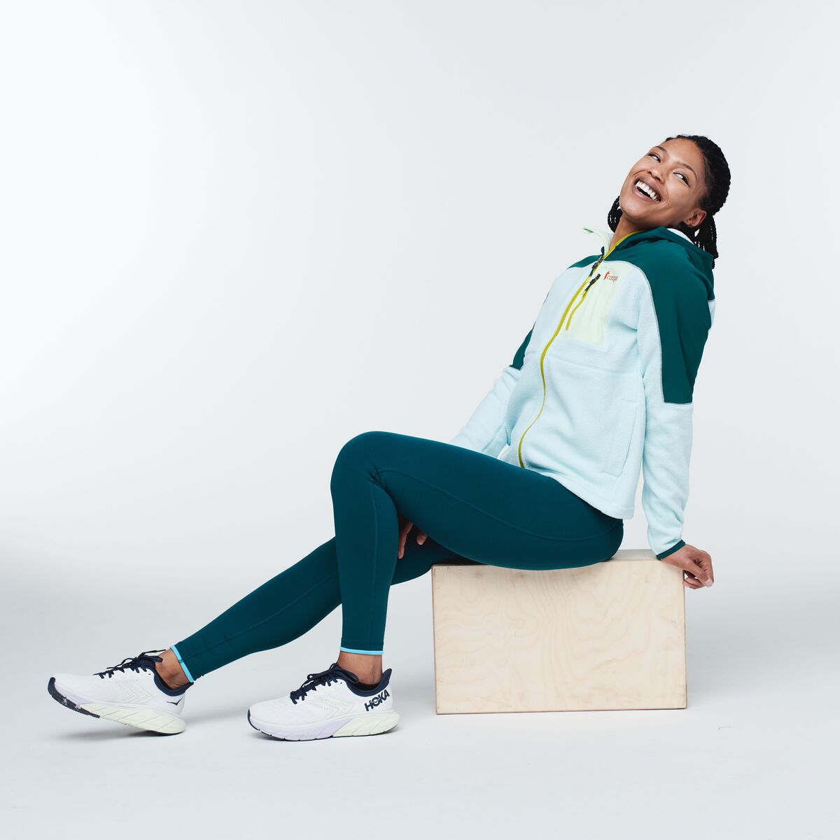 Abrazo Hooded Full-Zip Fleece Jacket - Women's, Deep Ocean/Ice