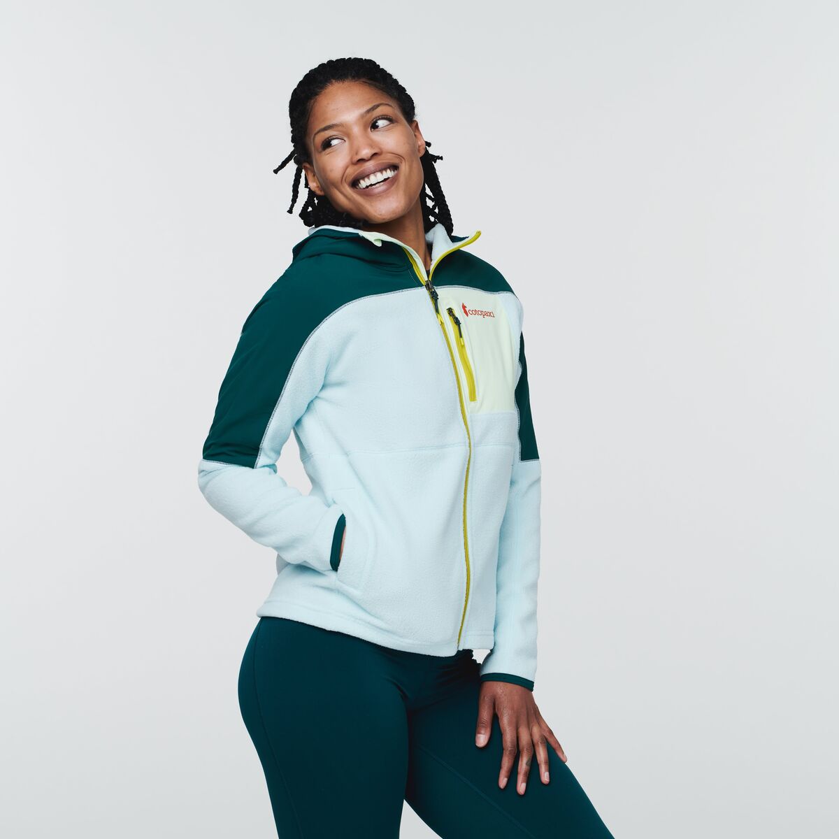 Abrazo Hooded Full-Zip Fleece Jacket - Women's, Deep Ocean/Ice