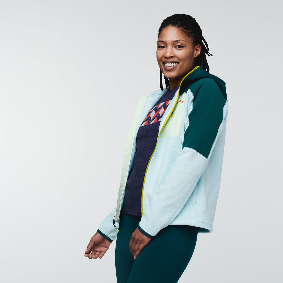 Abrazo Hooded Full-Zip Fleece Jacket - Women's, Deep Ocean/Ice
