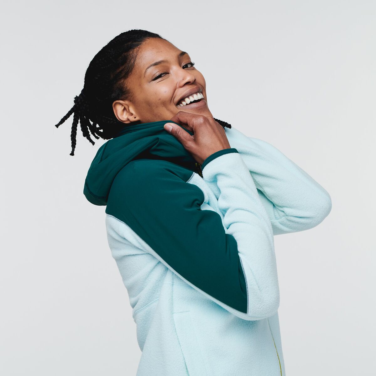 Abrazo Hooded Full-Zip Fleece Jacket - Women's, Deep Ocean/Ice