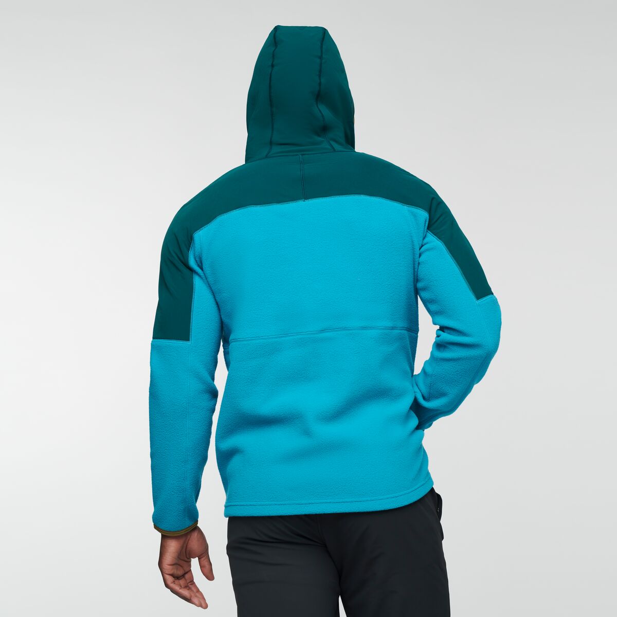 Abrazo Hooded Full-Zip Fleece Jacket - Men's, Deep Ocean/Mineral Blue