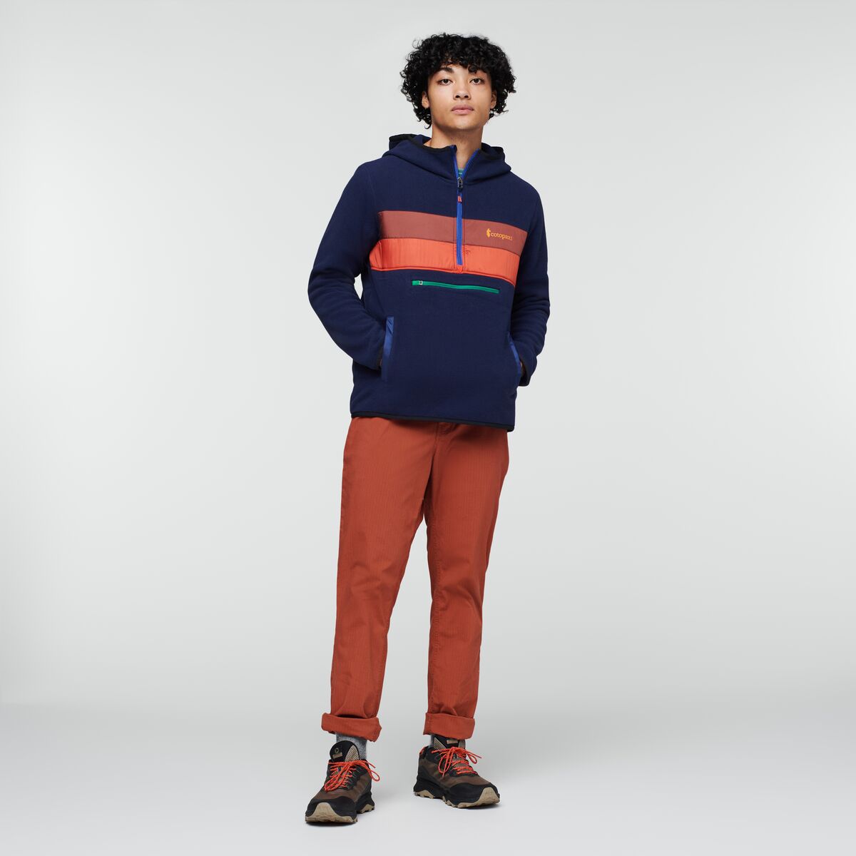 Teca Fleece Hooded Half-Zip Jacket - Recycled - Men's