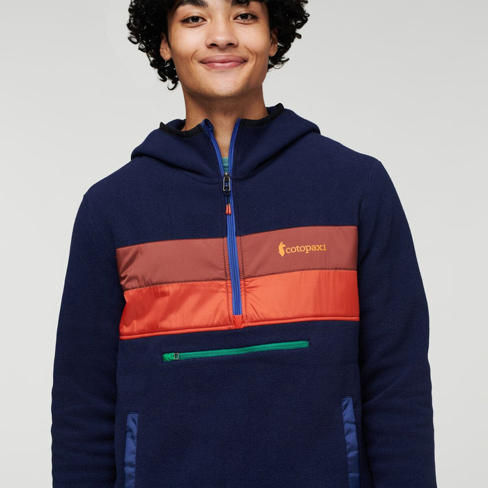 Teca Fleece Hooded Half Zip Jacket Recycled Men s