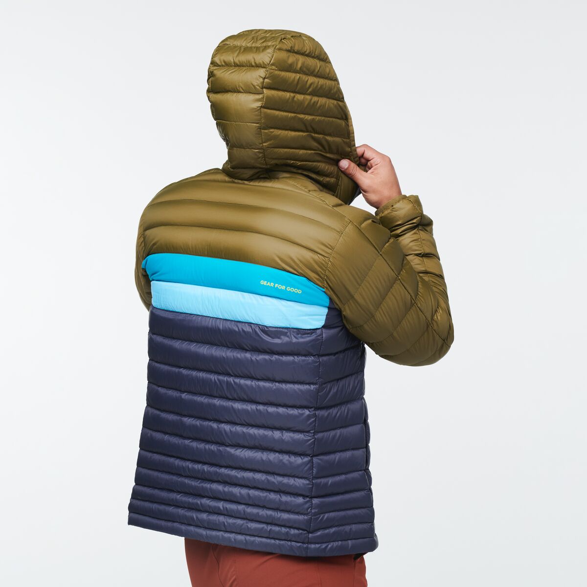 Fuego Down Hooded Jacket - Men's, Oak/Graphite