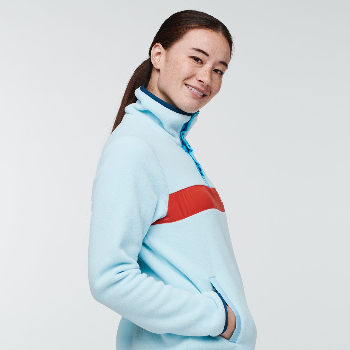Teca Fleece Pullover - Recycled - Women's, Offshore