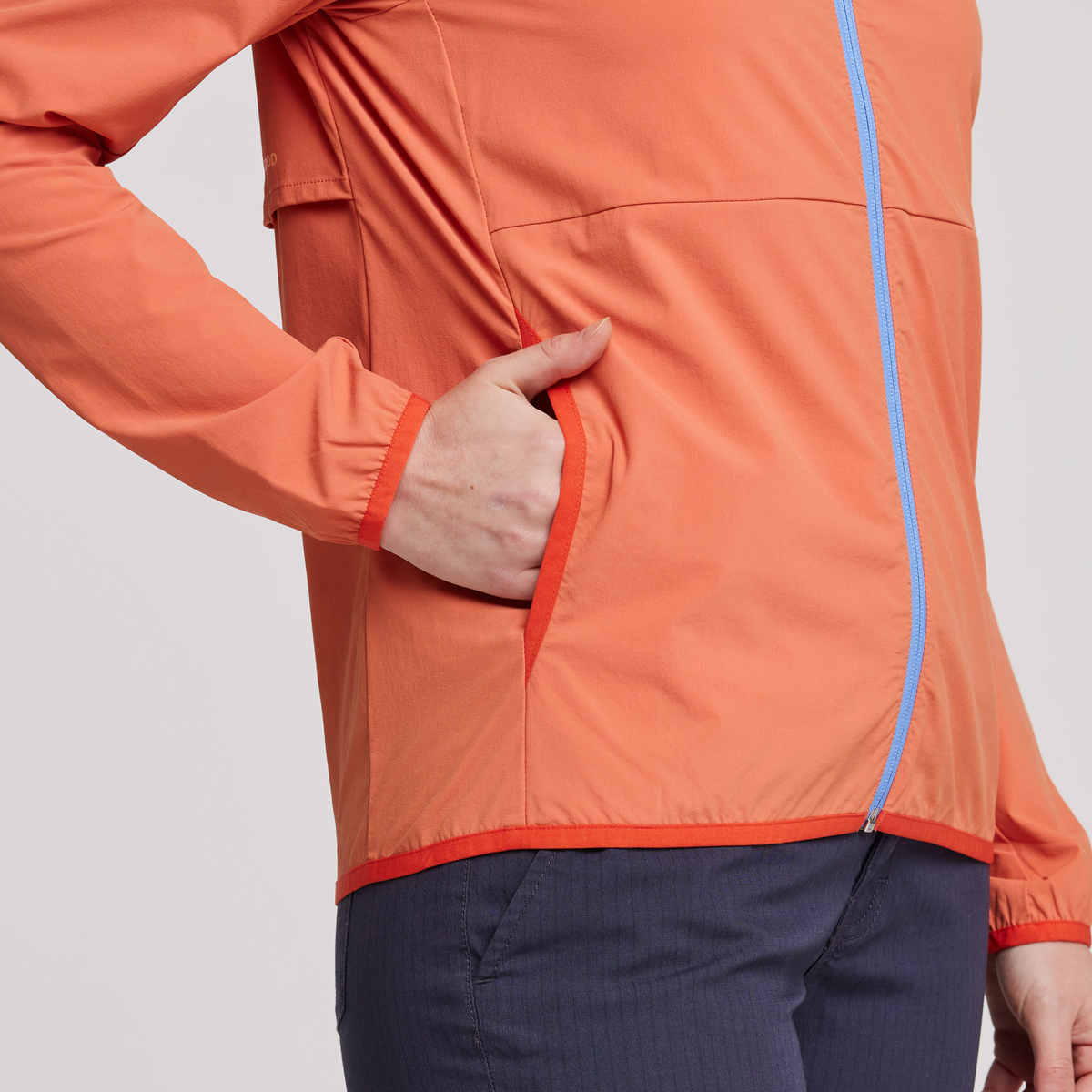 Vuelta Performance Windbreaker Jacket - Women's, Nectar, Model Courtney