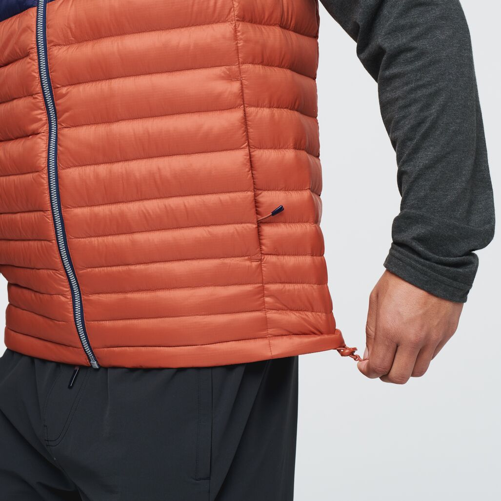 Fuego Down Vest - Men's, Spice Stripes
