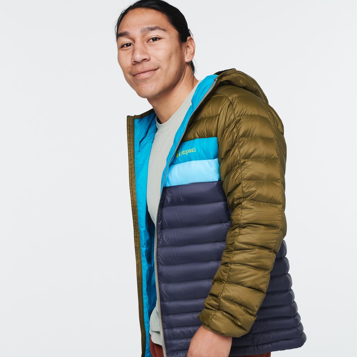 Fuego Down Hooded Jacket - Men's, Oak/Graphite