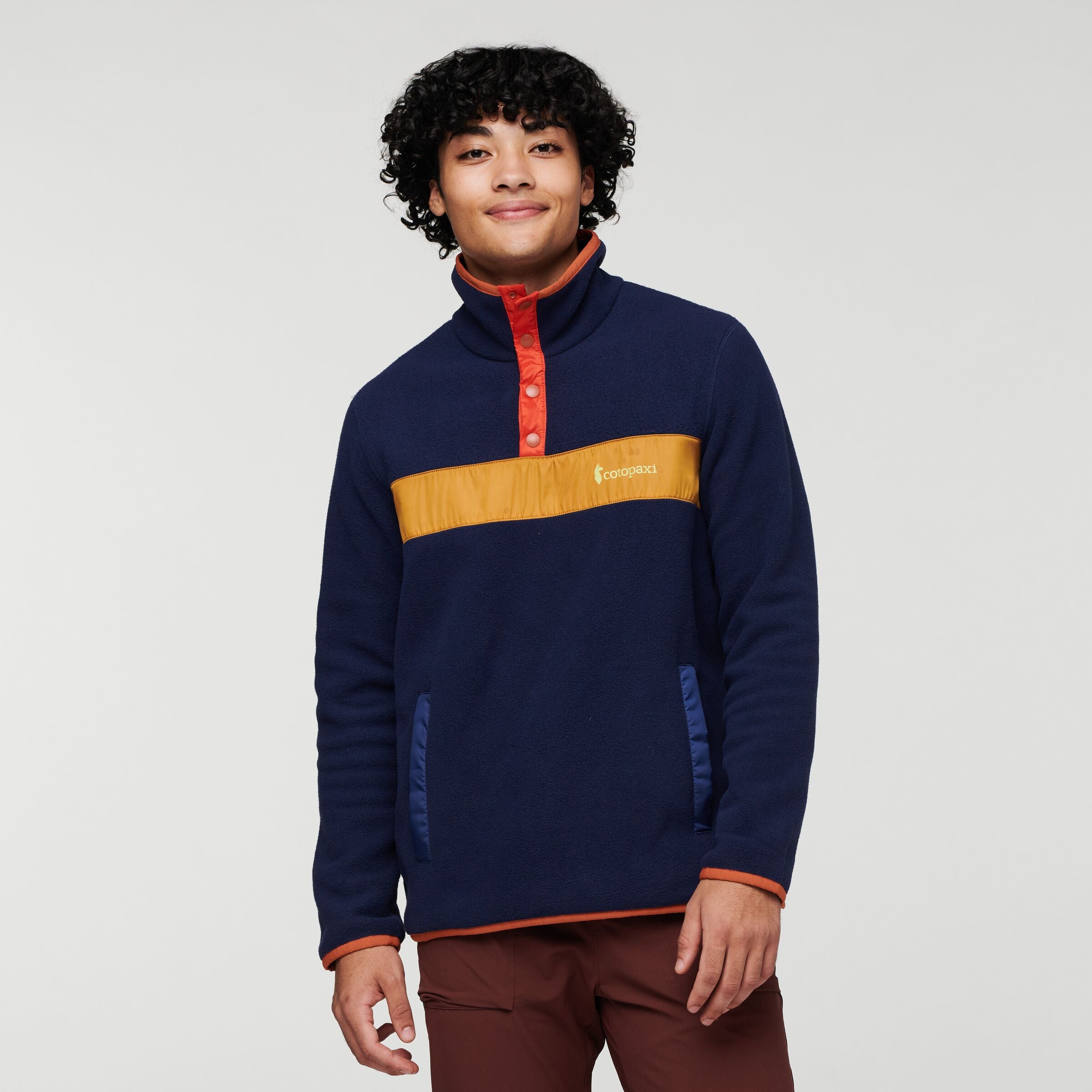 Teca Fleece Pullover - Recycled - Men's, Campfire