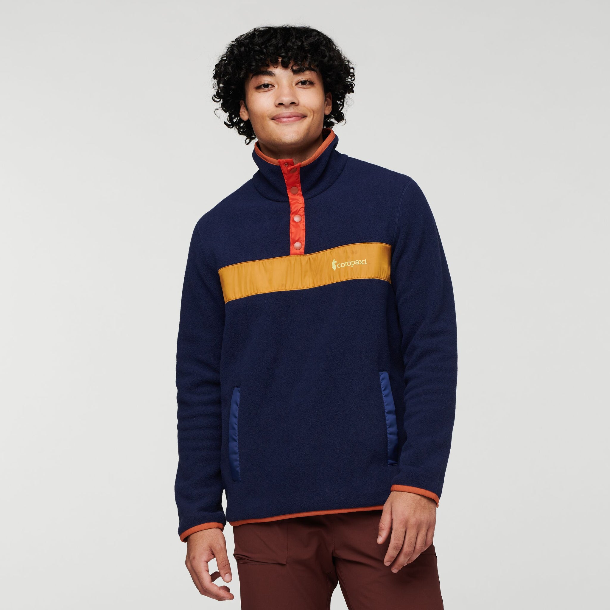 Teca Fleece Pullover - Recycled - Men's, Campfire