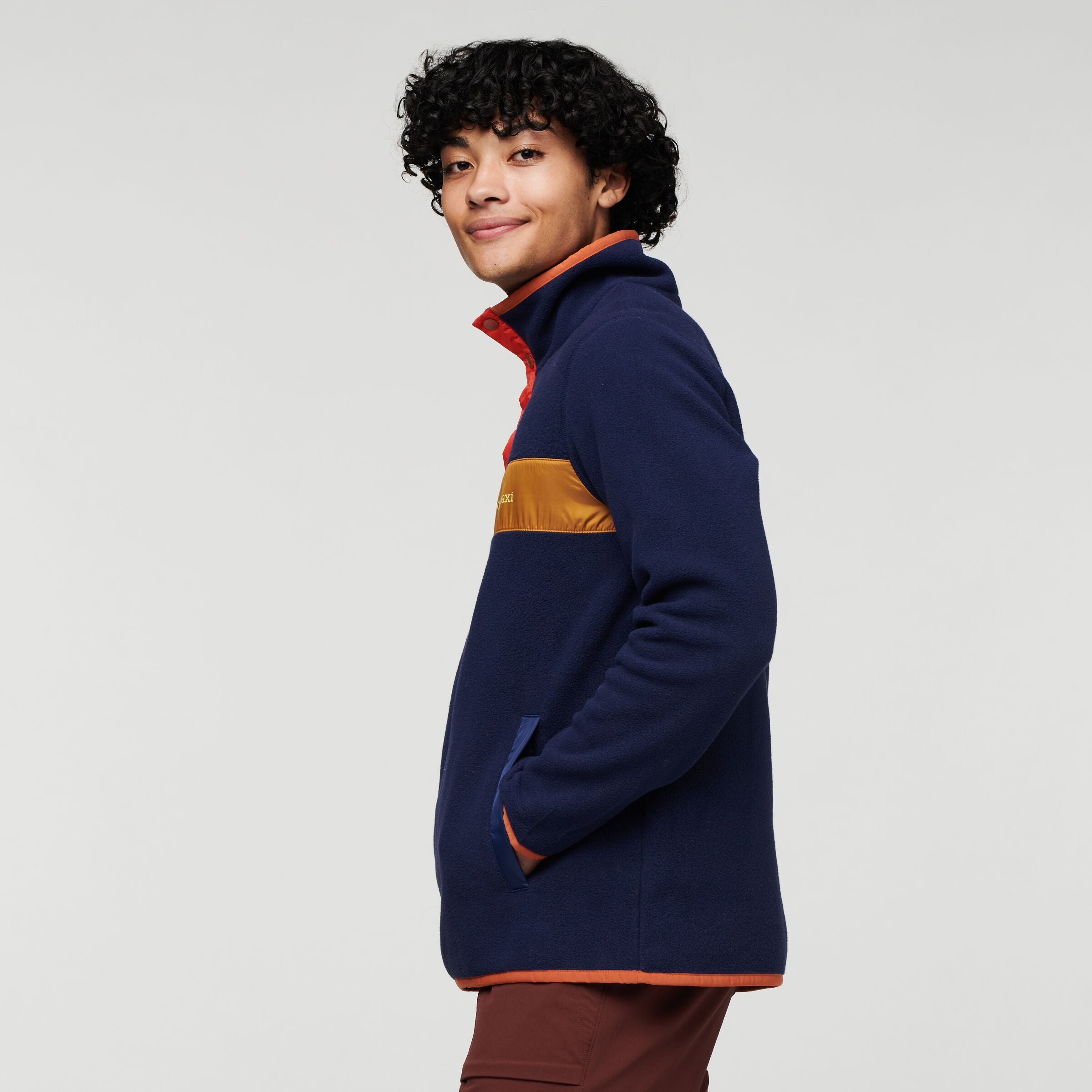 Teca Fleece Pullover - Recycled - Men's, Campfire