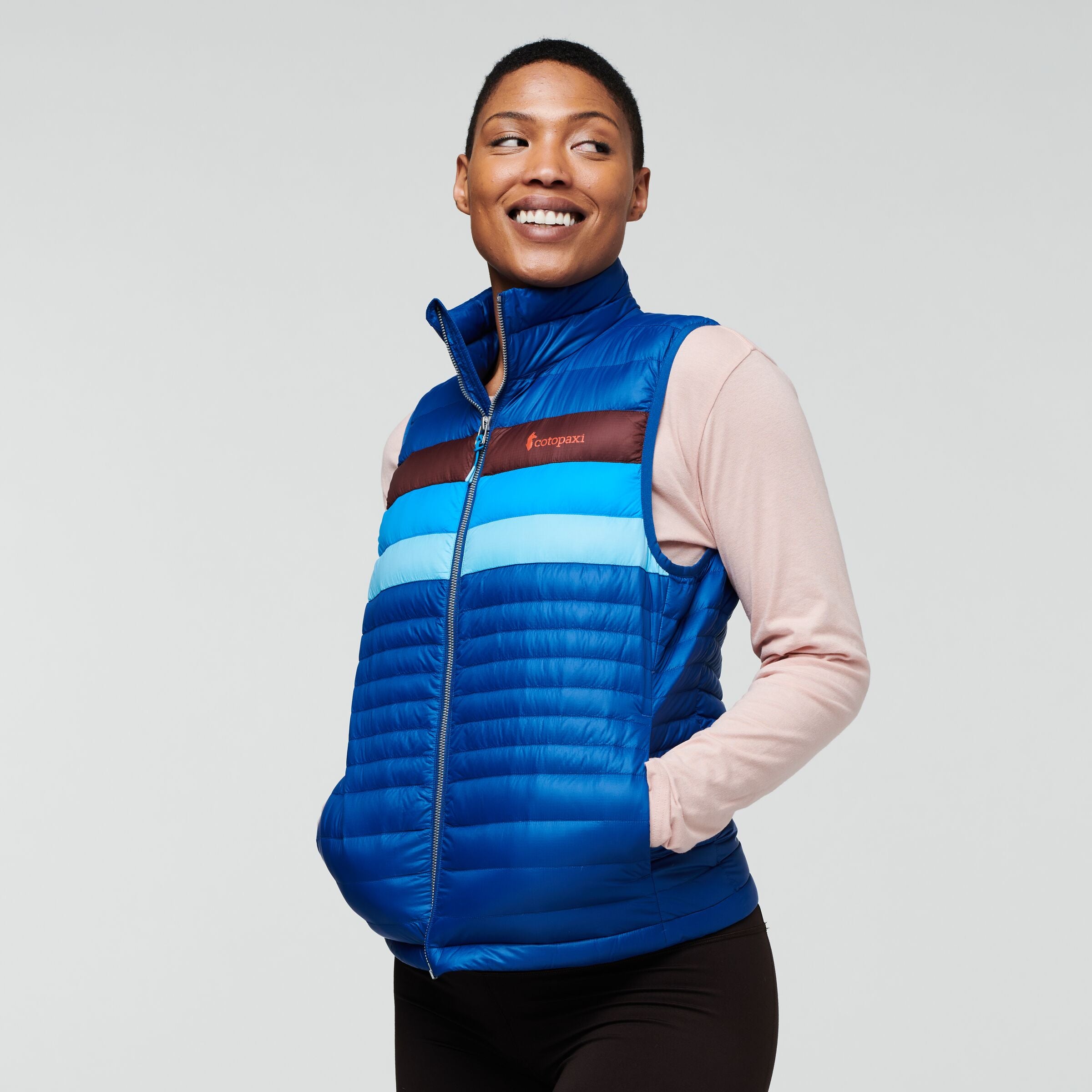 Fuego Down Vest - Women’s, Pacific Stripes
