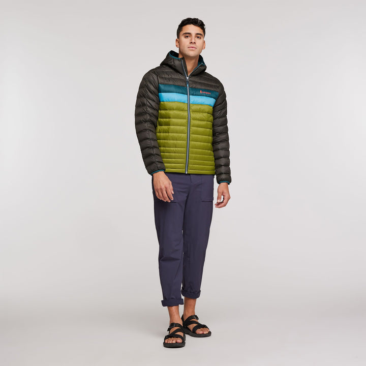 Fuego Hooded Down Jacket - Men's, Iron/Cedar