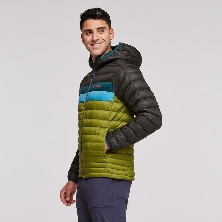 Fuego Hooded Down Jacket - Men's, Iron/Cedar