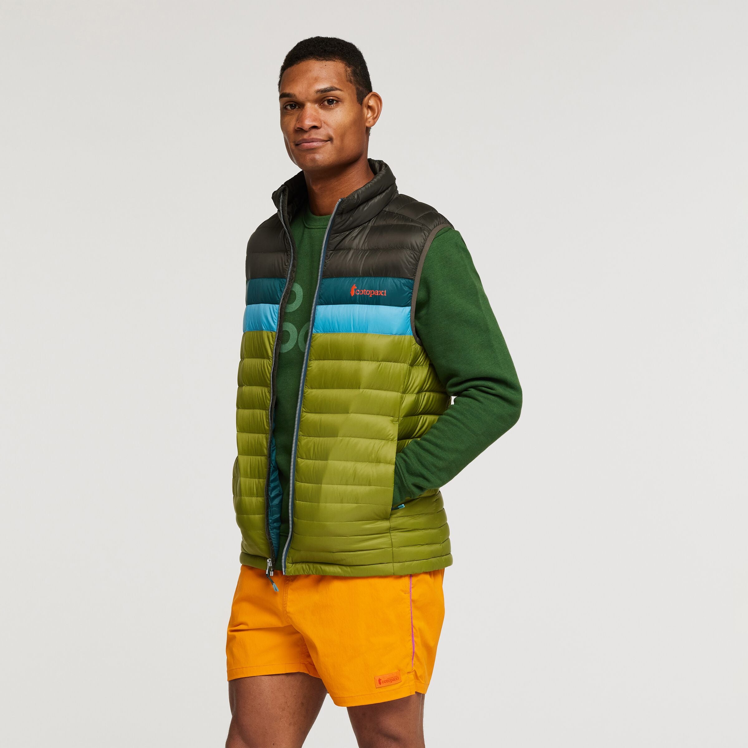 Fuego Down Vest - Men's, Iron/Cedar