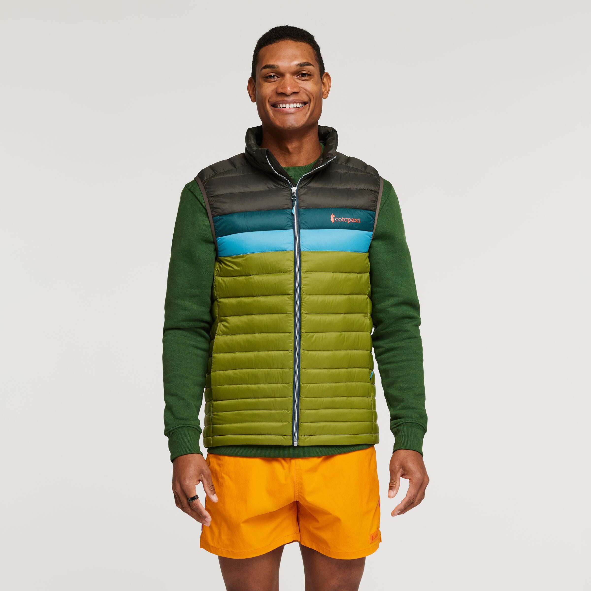 Fuego Down Vest - Men's, Iron/Cedar