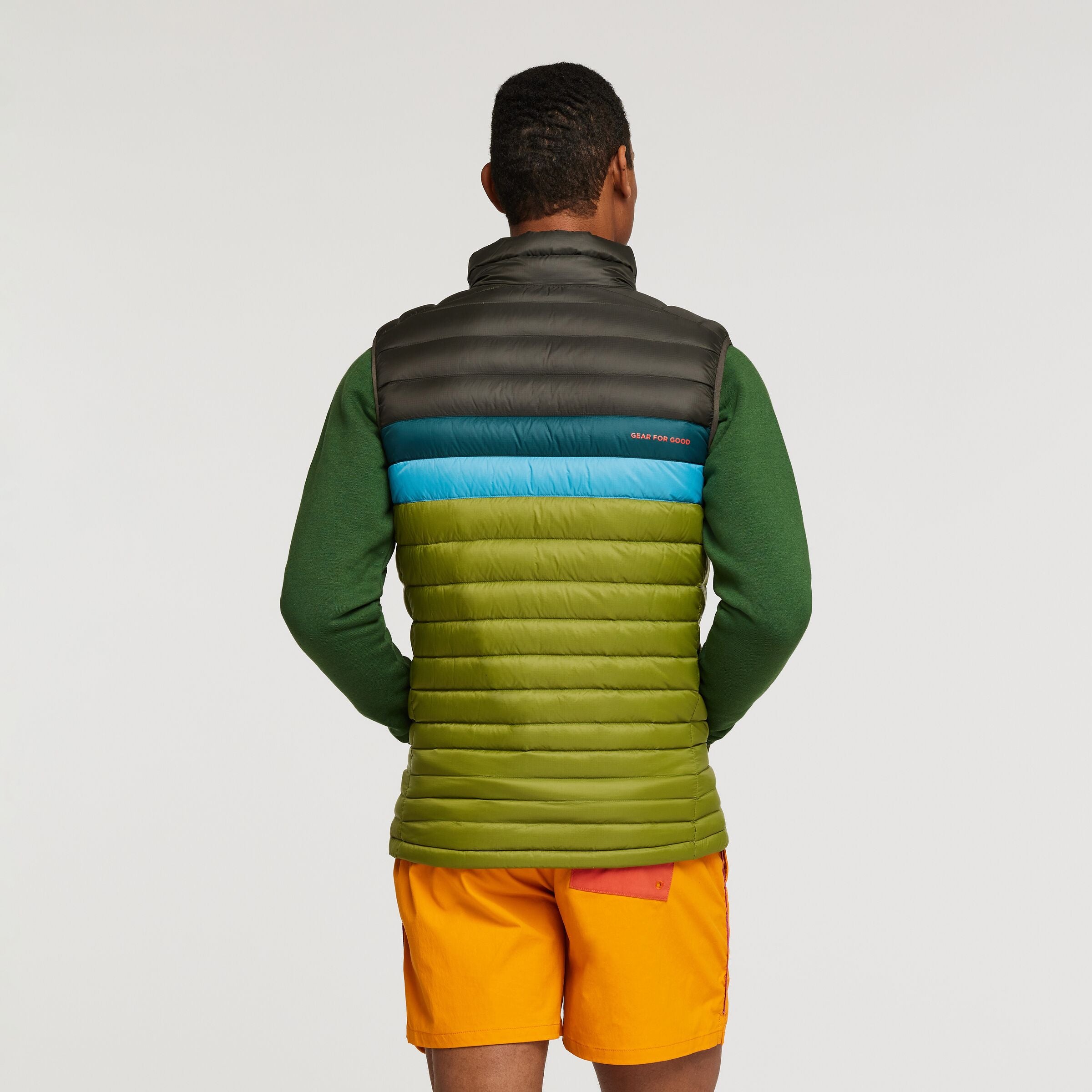 Fuego Down Vest - Men's, Iron/Cedar