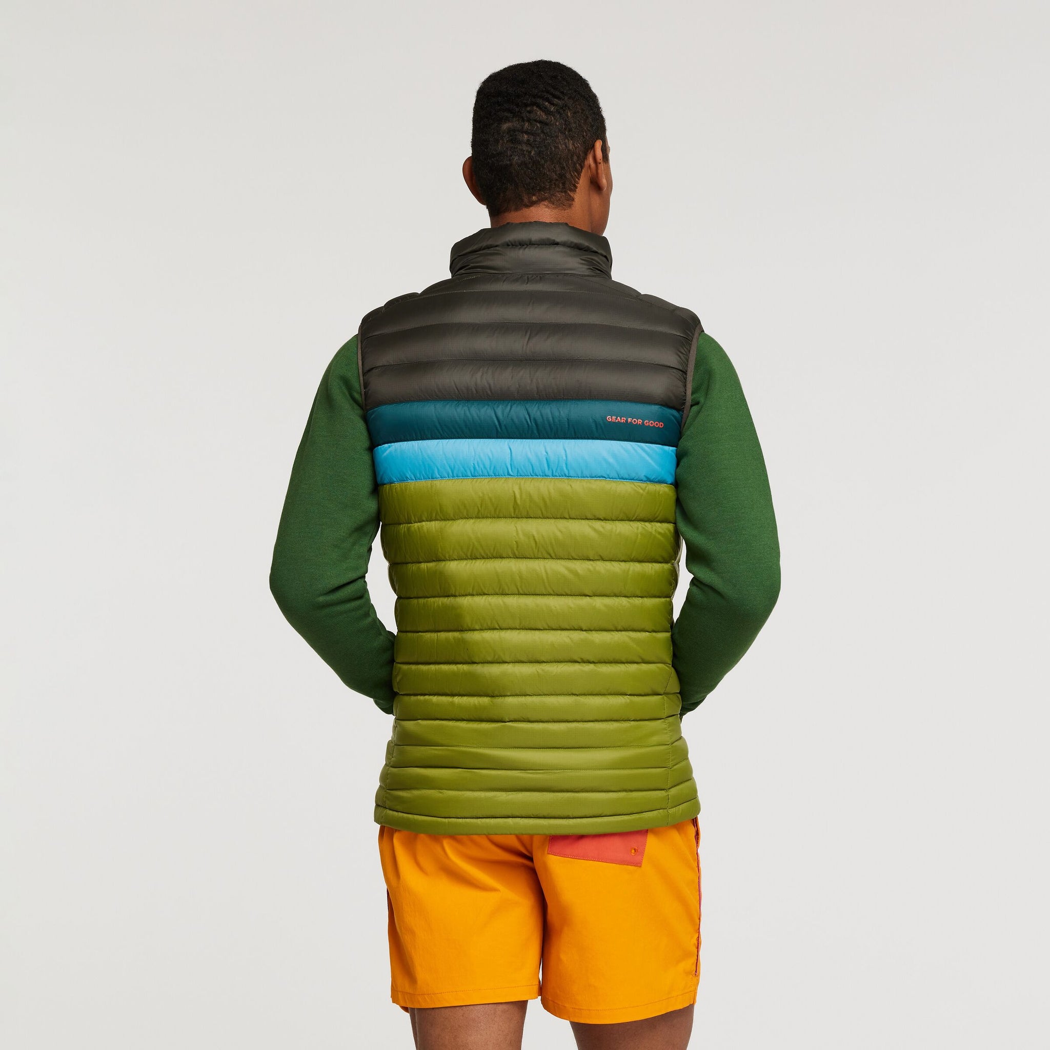 Fuego Down Vest - Men's, Iron/Cedar