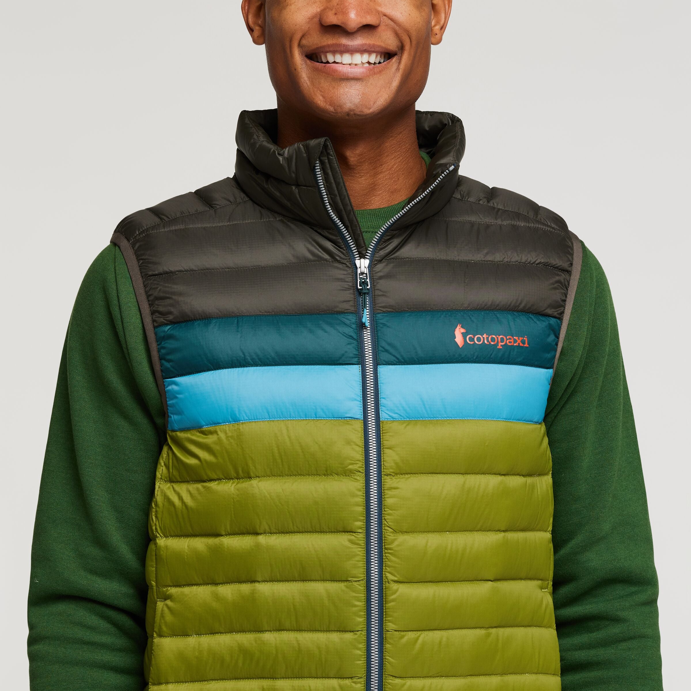 Fuego Down Vest - Men's, Iron/Cedar