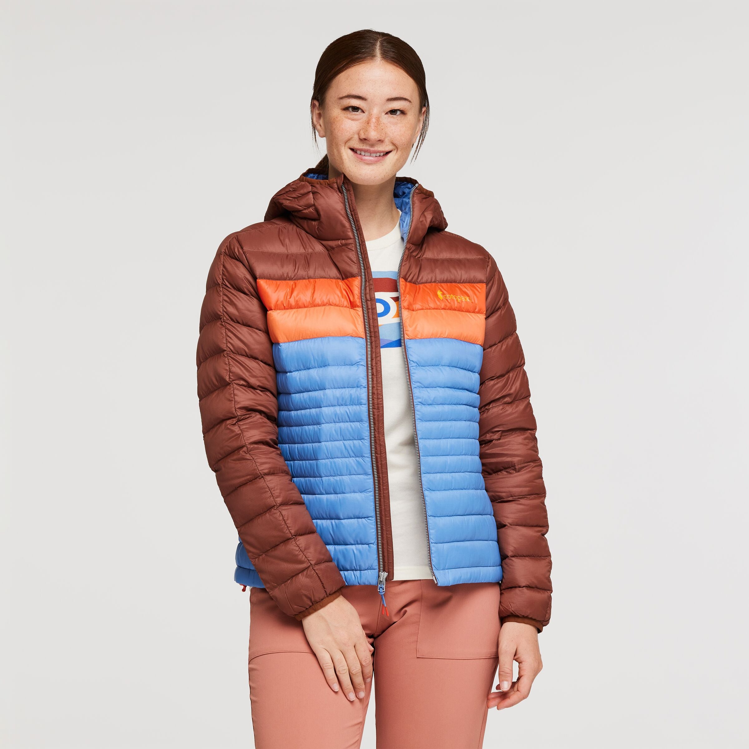 Fuego Hooded Down Jacket - Women's, Acorn/Lupine