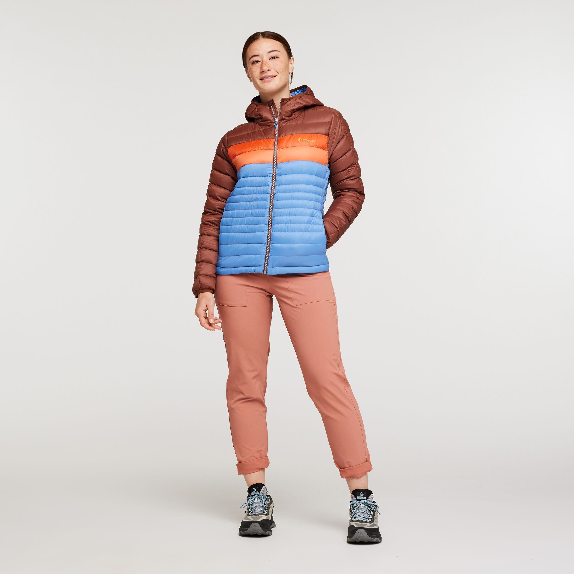Fuego Hooded Down Jacket - Women's, Acorn/Lupine