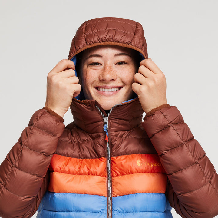 Fuego Hooded Down Jacket - Women's, Acorn/Lupine