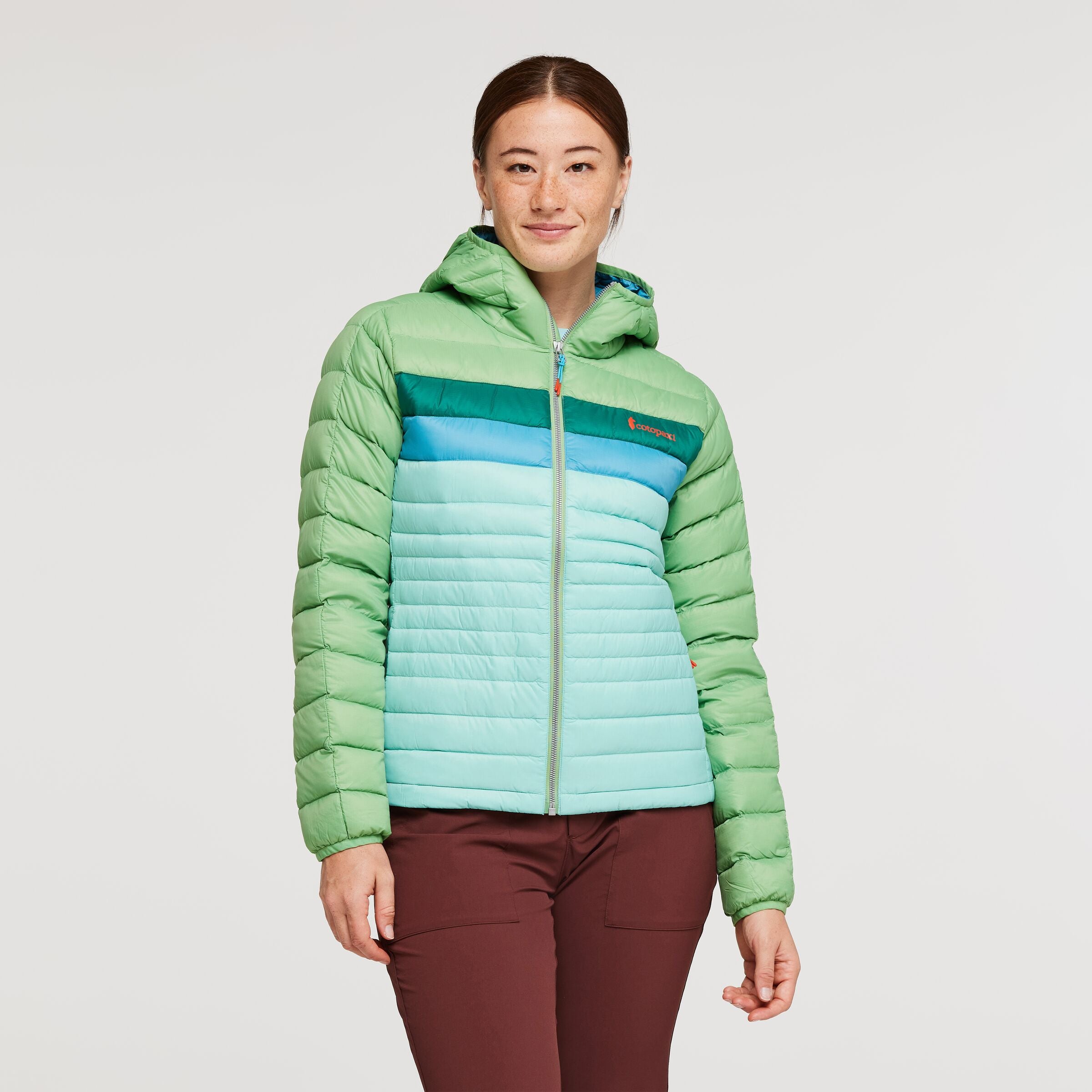 Fuego Hooded Down Jacket - Women's, Kelp/Sea Grass