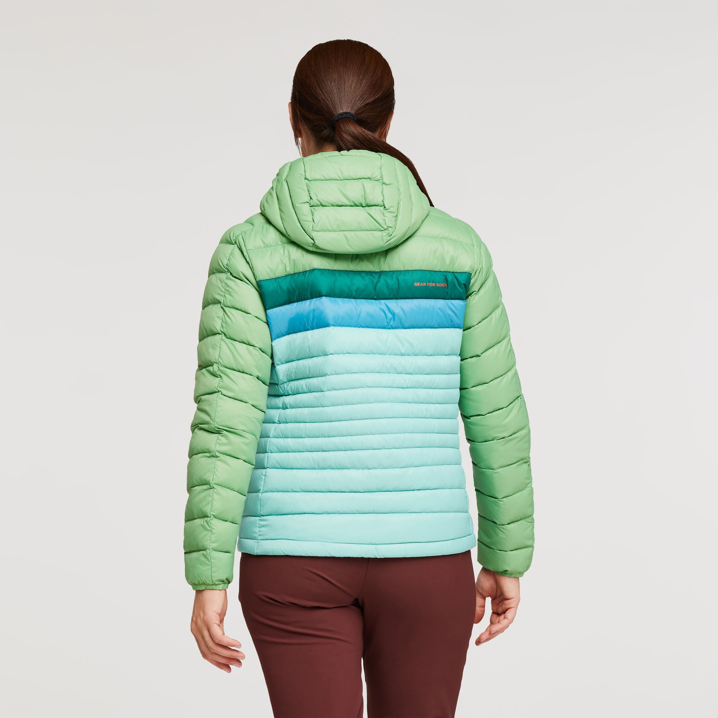 Fuego Hooded Down Jacket - Women's, Kelp/Sea Grass