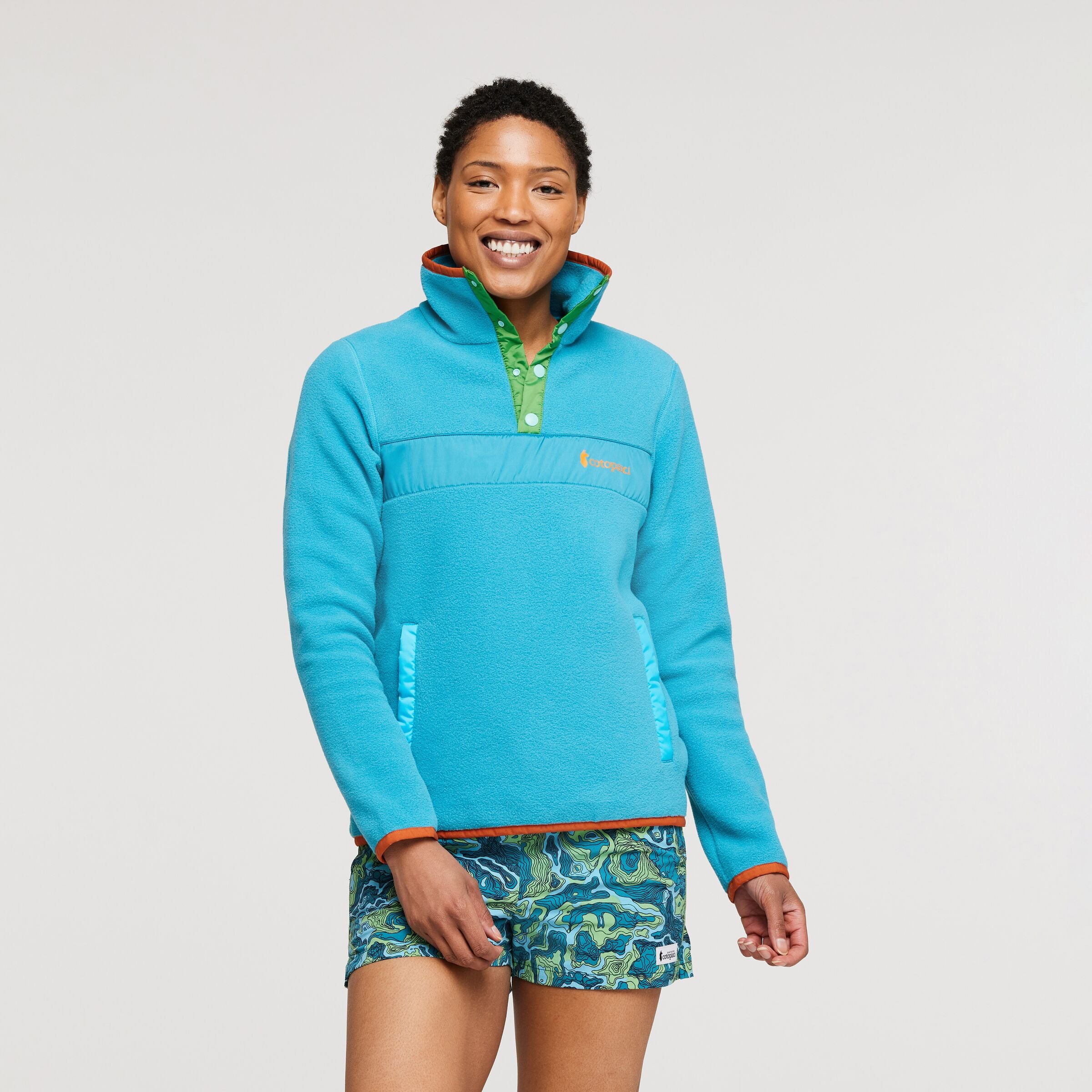 Teca Fleece Pullover - Women's, Water Slide