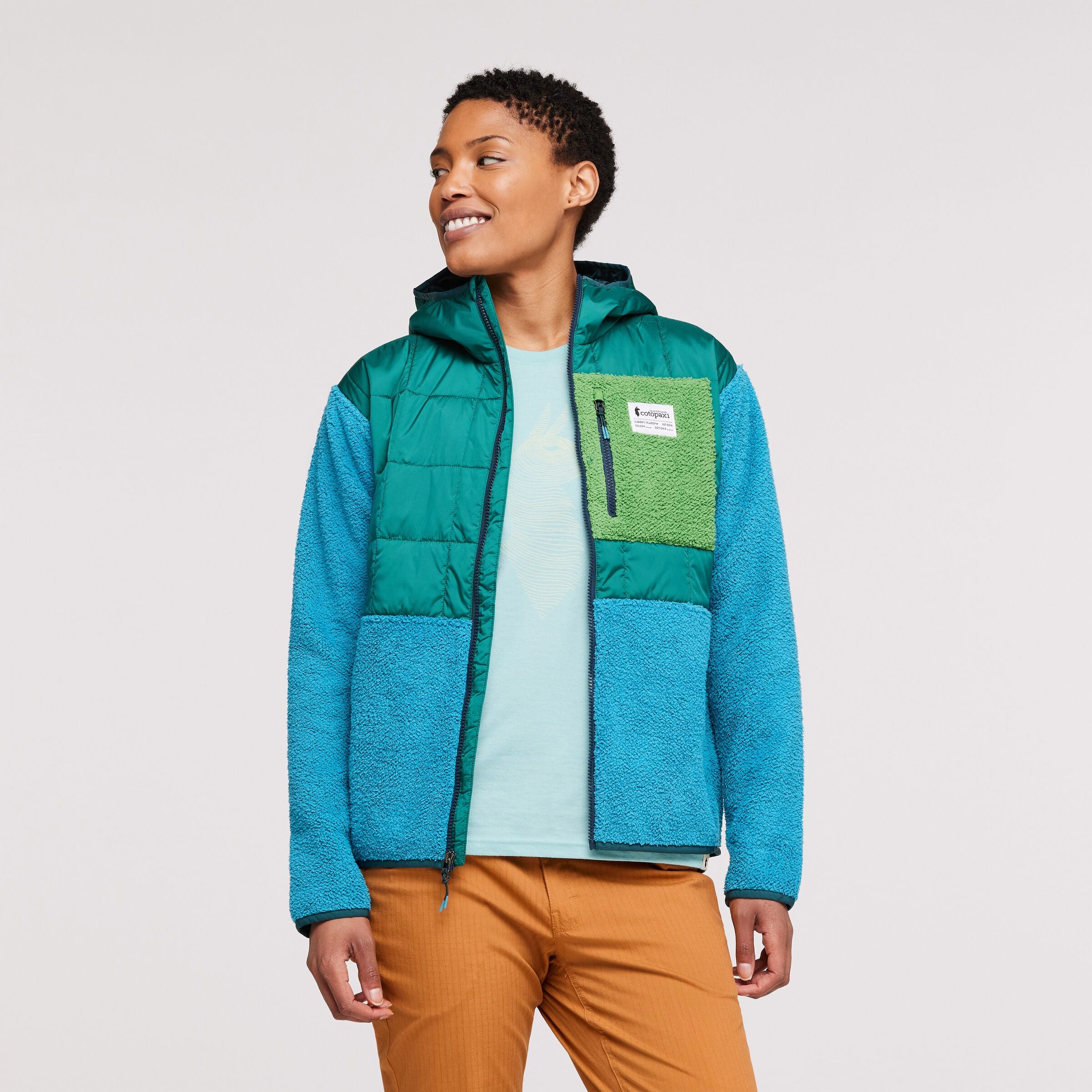 Trico Hybrid Jacket - Women's, Greenery/Poolside