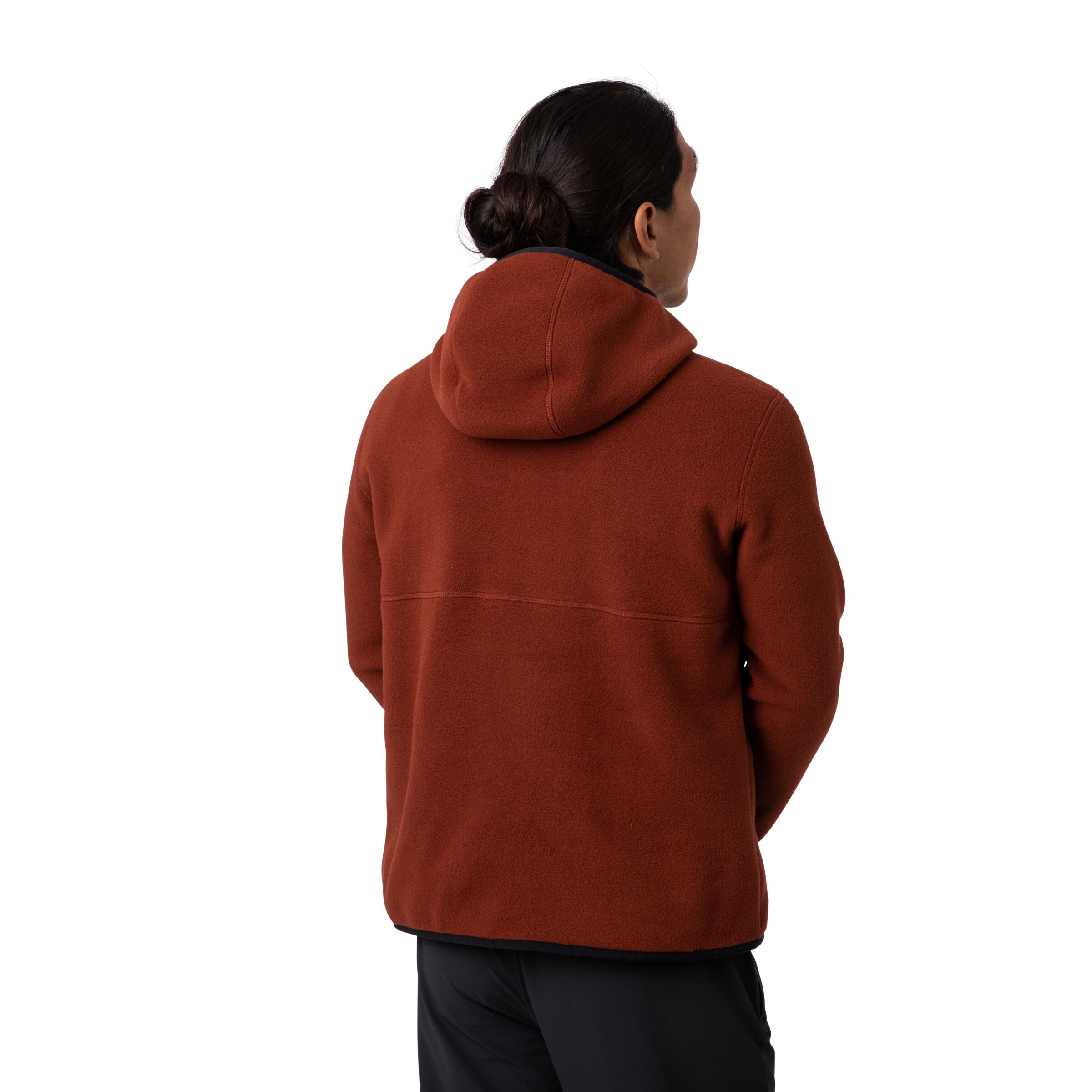 Teca Fleece Hooded Half-Zip Jacket - Recycled - Men's, Single Track