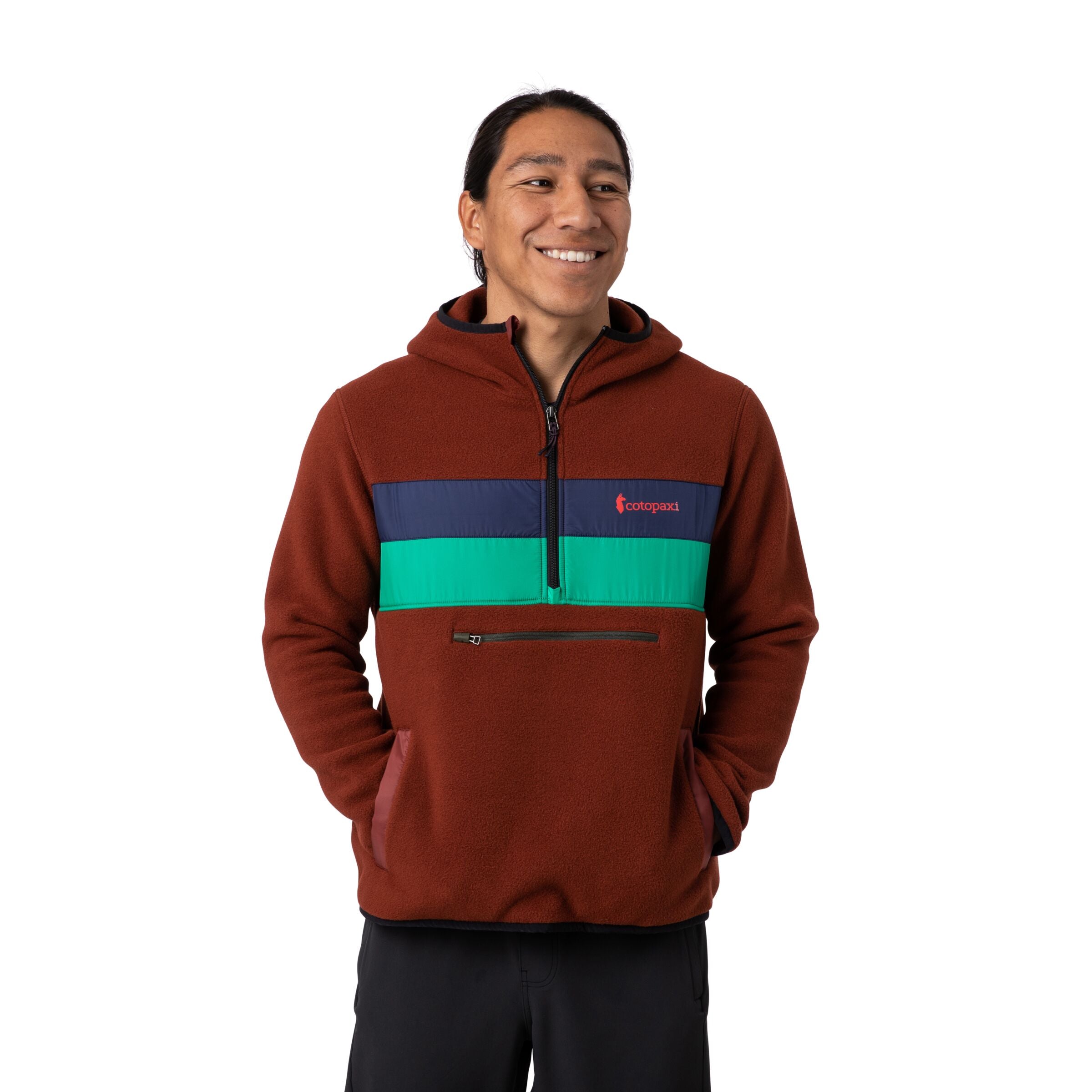 Teca Fleece Hooded Half-Zip Jacket - Recycled - Men's