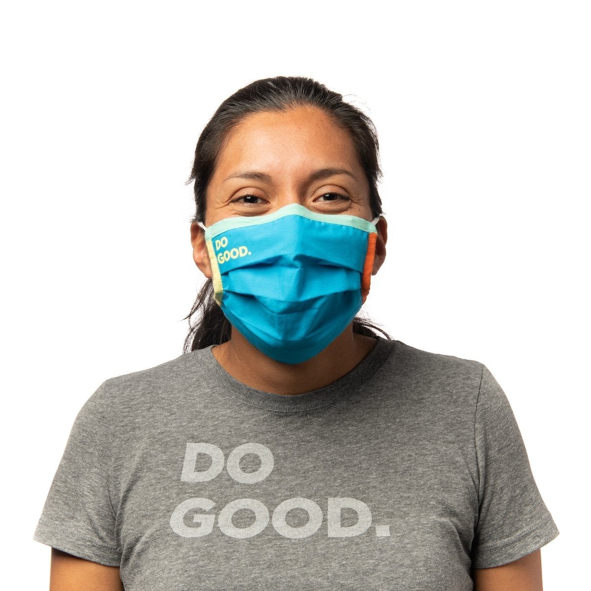 Teca Cotton Face Mask, Detail