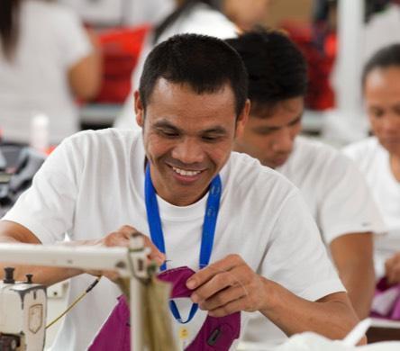 Smiling Factory Worker